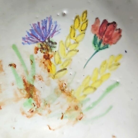 Vintage 80s Farmhouse Shabby 3 Lot Athens USA Soap Bathroom Dish - Picture 11 of 13